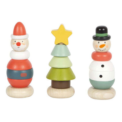 Small Foot - Weihnachts- und Winter-Stapelturm, 9-teilig