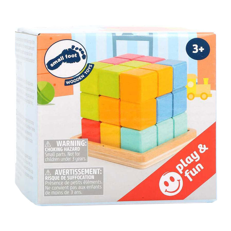 Kleines Fußhölzer 3D -Gehirnrätsel