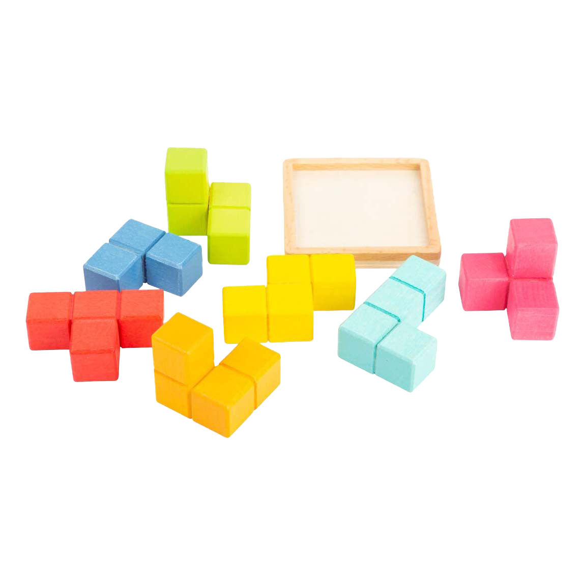 Kleines Fußhölzer 3D -Gehirnrätsel