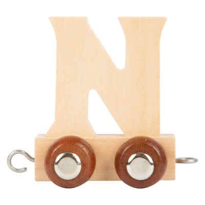 Kleiner Fuß - Holzschrift - n - 12 Stücke