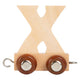 Kleiner Fuß - Holzschrift - x - 12 Stücke
