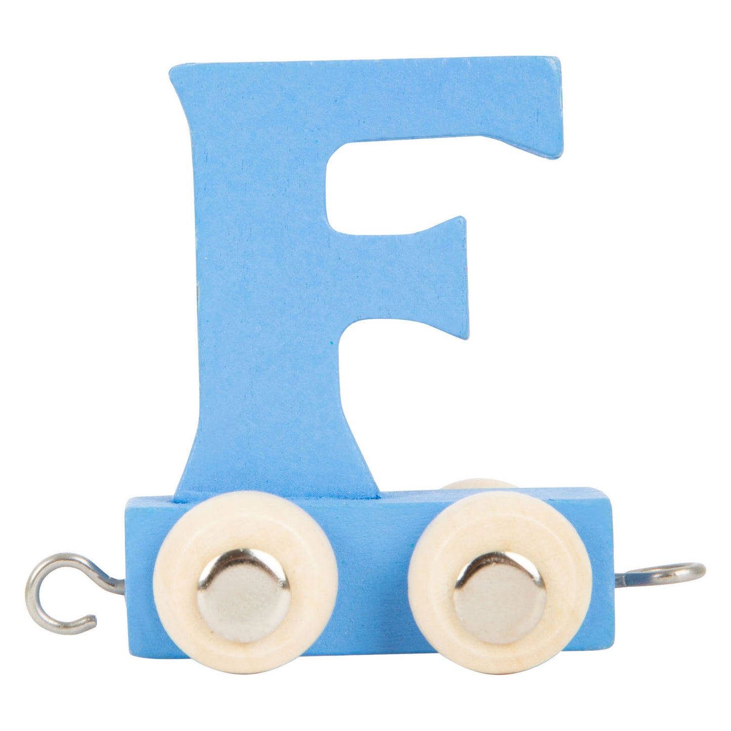 Kleiner Fuß - Holzschriftblau - F - 12 Stücke