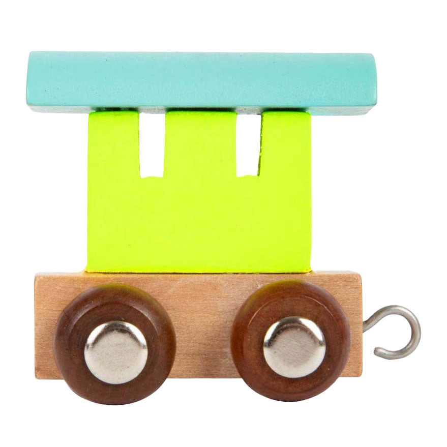 Small Foot - farbiger Holz-Buchstabenzugwagen - 12 Stück