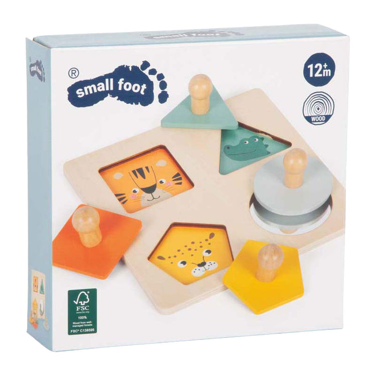 Kleiner Fuß - Holzformen Montessori-Puzzle FSC