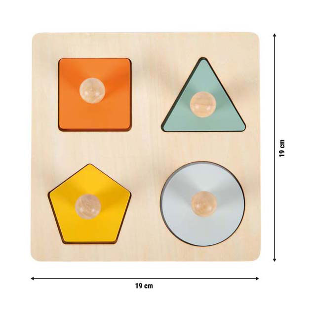 Kleiner Fuß - Holzformen Montessori-Puzzle FSC