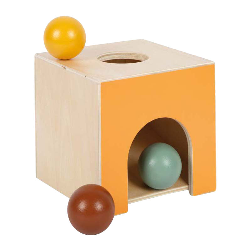 Kleiner Fuß - hölzerne Montessori-Marmorkiste fsc