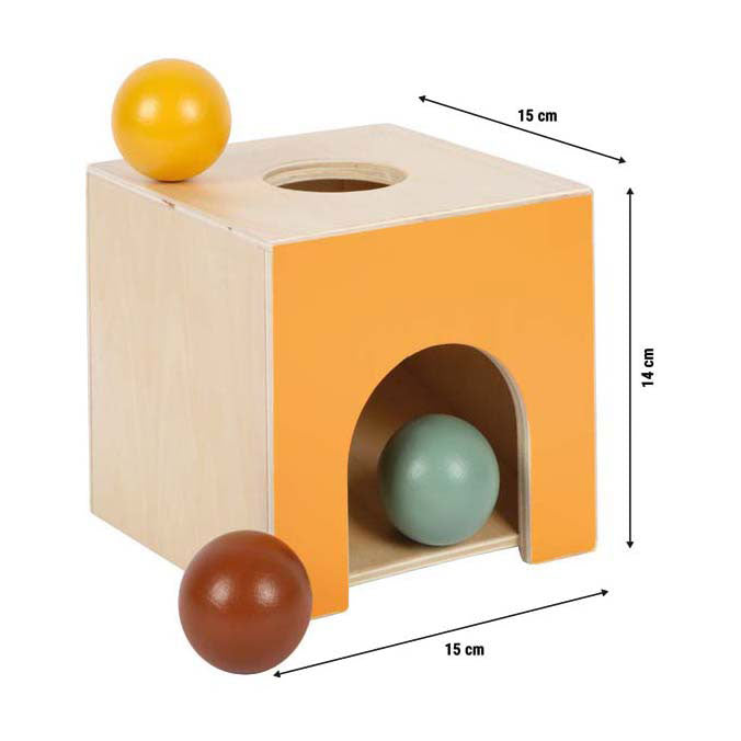 Kleiner Fuß - hölzerne Montessori-Marmorkiste fsc