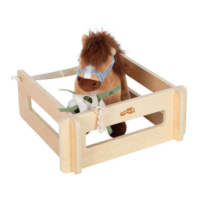 Small Foot - Pferdespielset mit Stall und Zubehör in Tasche