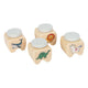 Small Foot - Milchzahnboxen aus Holz - 4 Stk.