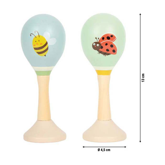 Small Foot - Maracas aus Holz Tiny Friends - 2 Stk.