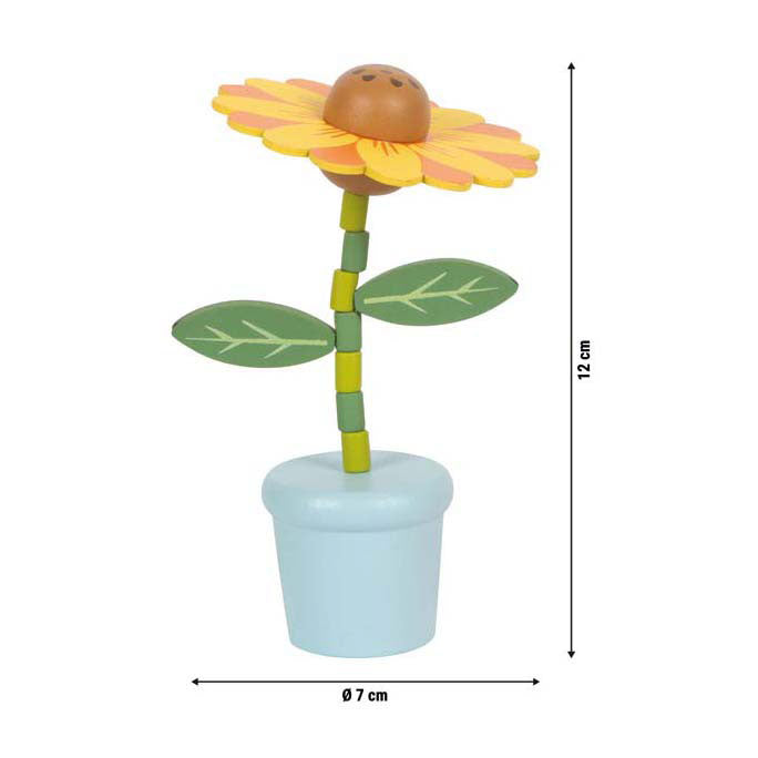Kleiner Fuß - Holzdruckfigur Blume