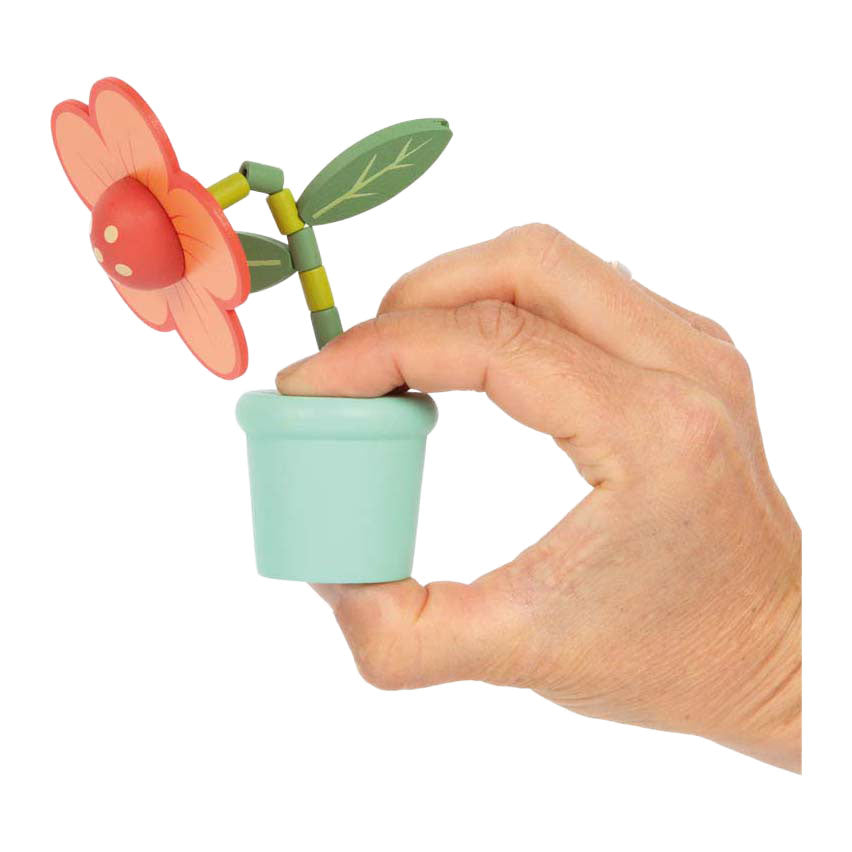Kleiner Fuß - Holzdruckfigur Blume
