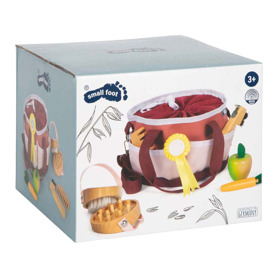 Small Foot - Pferdepflegeset mit Tasche rot
