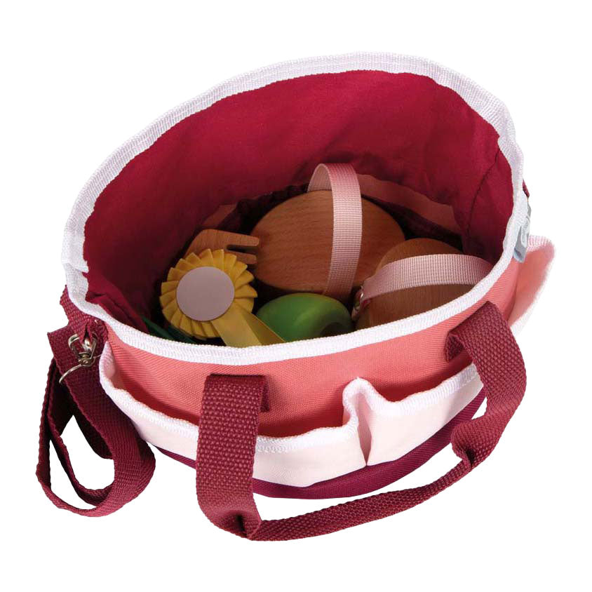 Small Foot - Pferdepflegeset mit Tasche rot