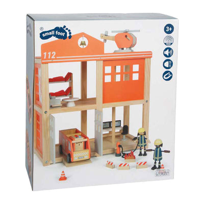Small Foot - Große Feuerwache aus Holz mit Zubehör