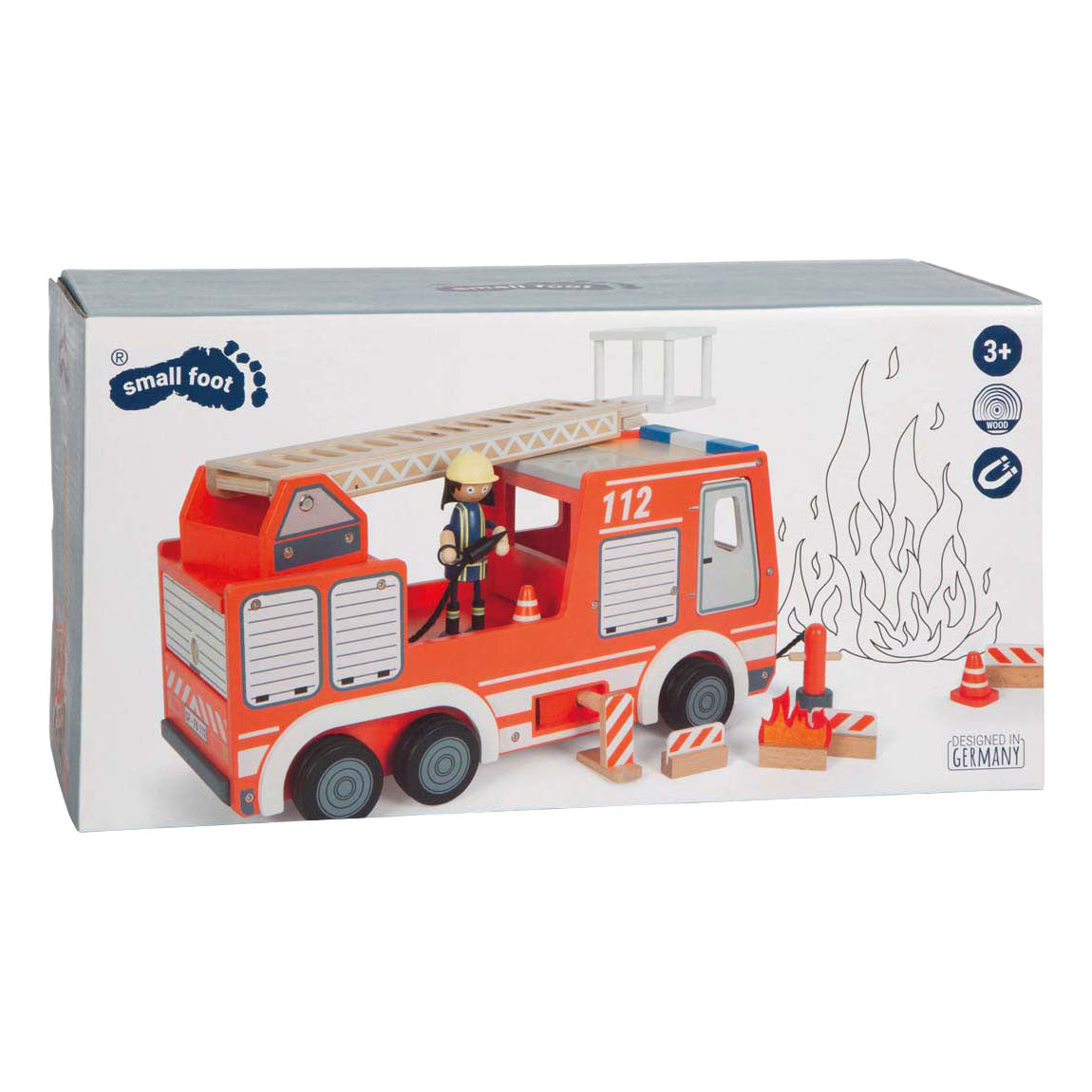 Kleiner Fuß - Feuerwehrauto