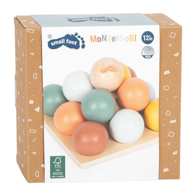 Small Foot - Montessori-Sortierspiel aus Holz mit Bällen