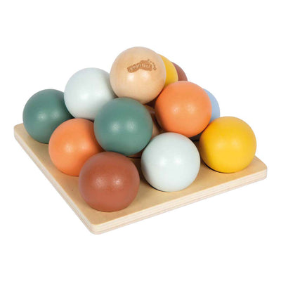 Small Foot - Montessori-Sortierspiel aus Holz mit Bällen
