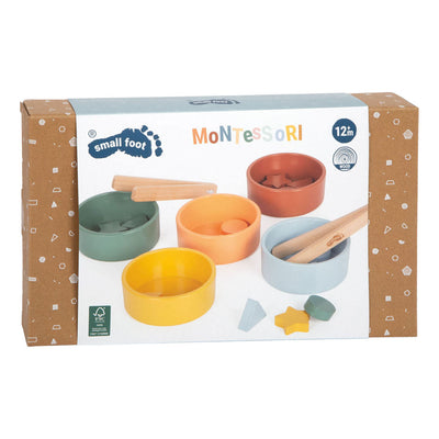 Small Foot - Montessori-Sortierspiel aus Holz mit Zange