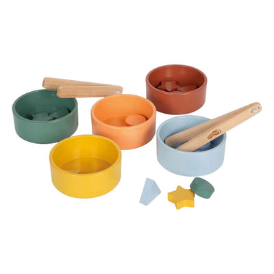 Small Foot - Montessori-Sortierspiel aus Holz mit Zange