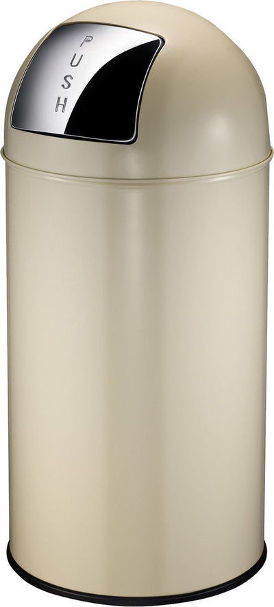 Eko - Push Can 40 Liter - Griff - Creme - Abfallbehälter