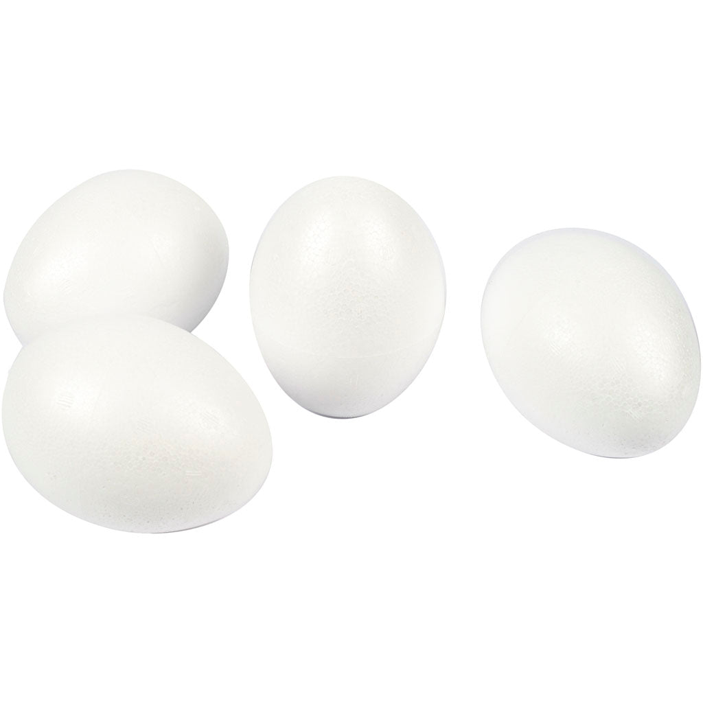 Creativ Company Eier, H: 10 cm, weiß, 25 Stück 1 Box