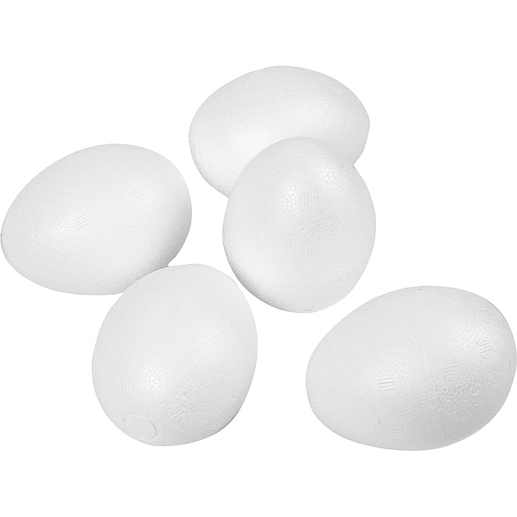 Creativ Company Eier, H: 8 cm, weiß, 50 Stück 1 Box