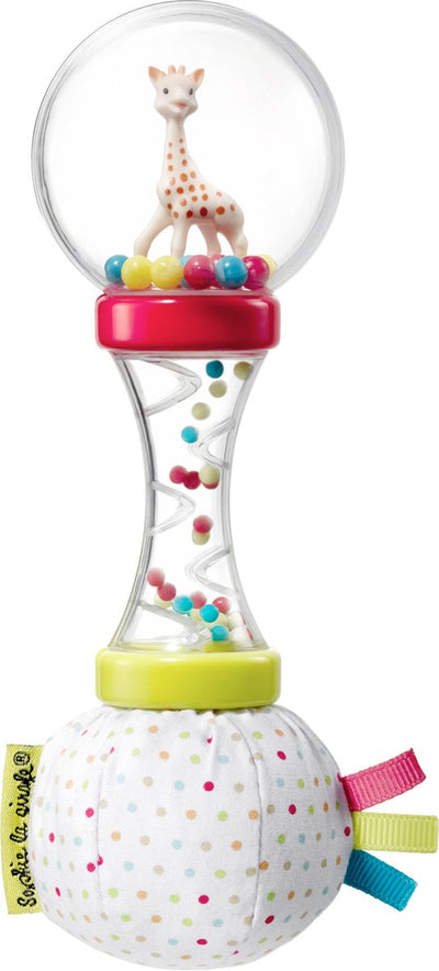 Sophie die Giraffe, weiche Maracas-Rassel – Babyspielzeug – Mutterschaftsgeschenk – Geschenk zur Babyparty – in weiß-roter Geschenkbox – ab 3 Monaten – 6 x 6 x 17 cm
