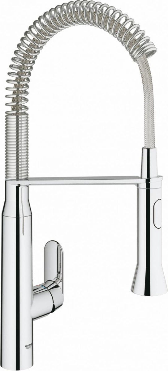 Grohe k7 Küchenarmatur – mittlerer Auslauf – mit professioneller Handbrause – Chrom