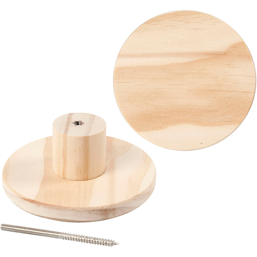 Creativ Company Garderobenständer, rund, D: 4,5 cm, T 11 cm, 1 Stück