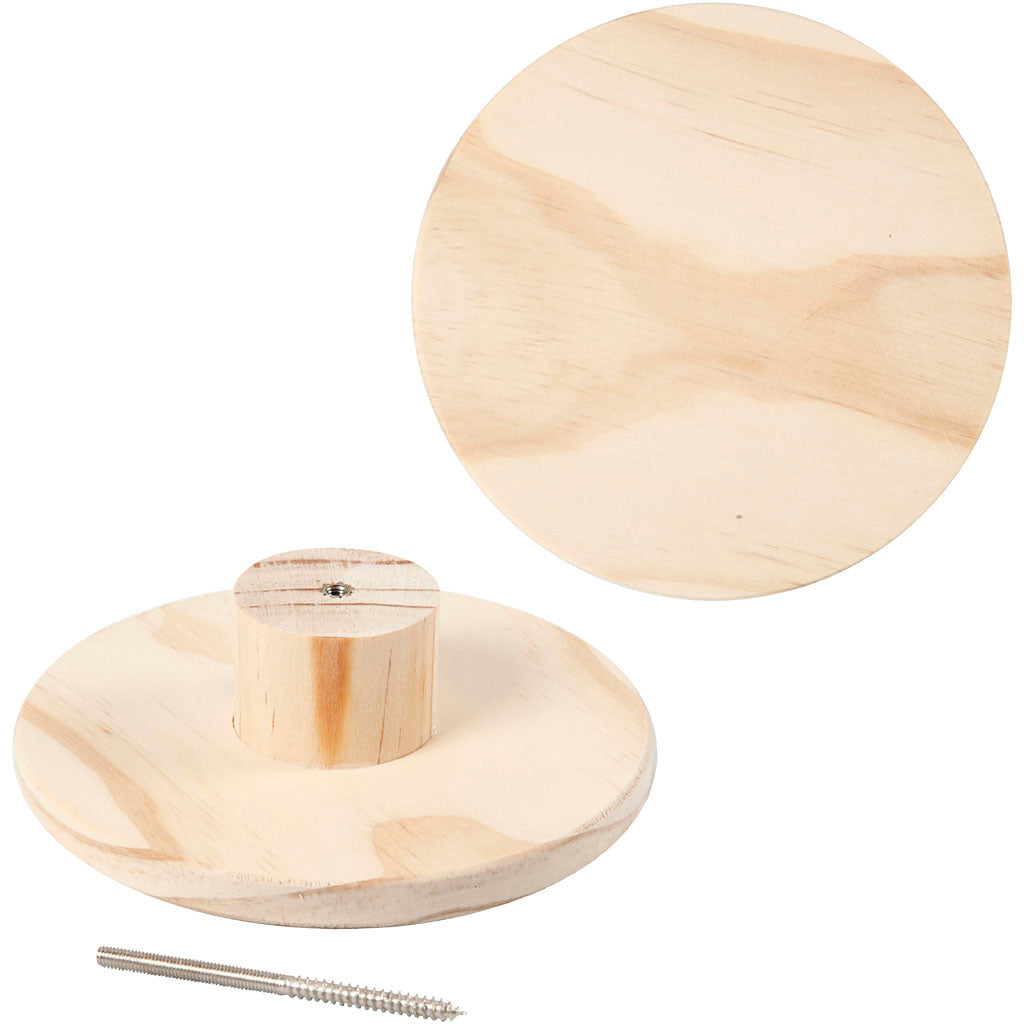 Creativ Company Garderobenständer, rund, D: 4,5 cm, T 15 cm, 1 Stück