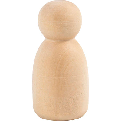 Creativ Company Holzfigur, oval, H: 6 cm, 5 Stück 1 Box