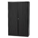 Rolltürenschrank hoch Stahl 100x43x198cm schwarz 4 Einlegeböden