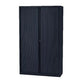 Rolltürenschrank hoch Stahl 100x43x198cm dunkelgrau 4 Einlegeböden