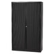 Rolltürenschrank hoch Stahl 120x43x198cm schwarz 4 Einlegeböden