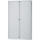 Rolltürenschrank hoch Bisley 120x43x198cm hellgrau 4 Einlegeböden
