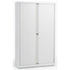 Rolltürenschrank hoch Bisley 120x43x198cm weiß 4 Einlegeböden