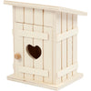 Creativ Company Holz Mini -Toilettenhaus, 6,5 x 6,5 x 8 cm