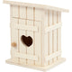 Creativ Company Holz Mini -Toilettenhaus, 6,5 x 6,5 x 8 cm