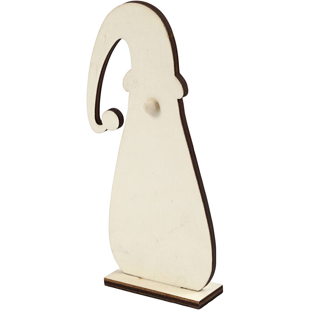 Creativ Company Weihnachtszwerg, H: 15 cm, T: 2,4 cm, B: 7 cm, Stärke 3 mm, 1 Stück