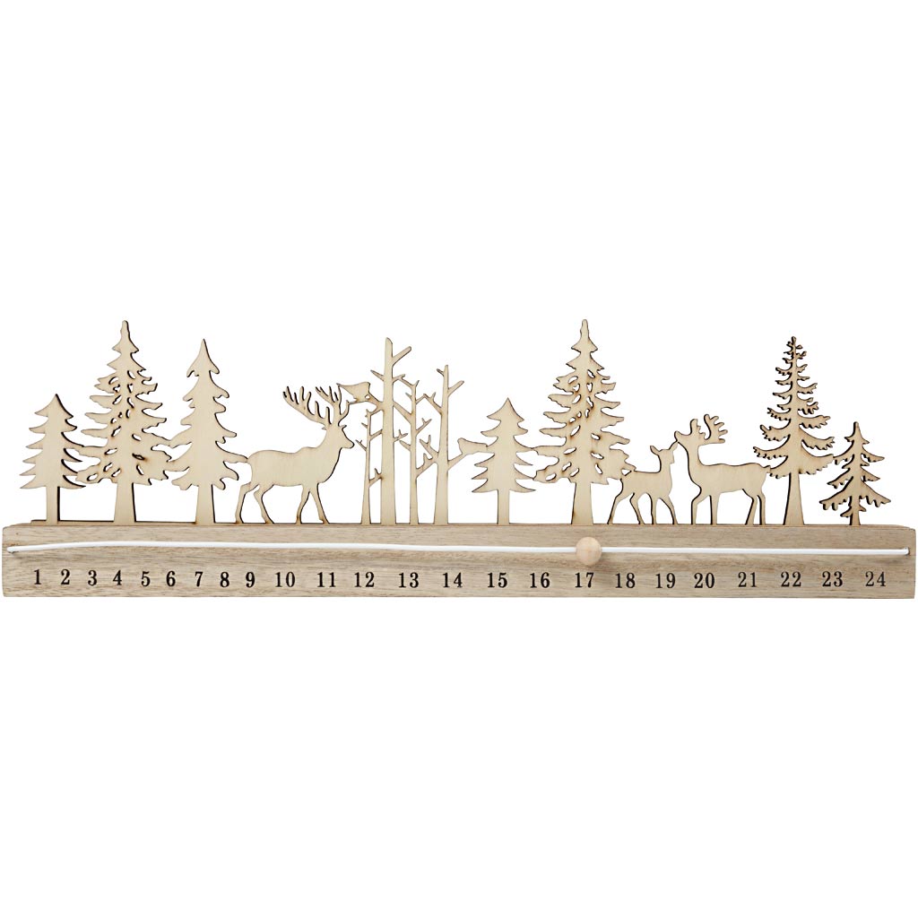 Dekorieren Sie Ihren eigenen Holz -Adventskalender