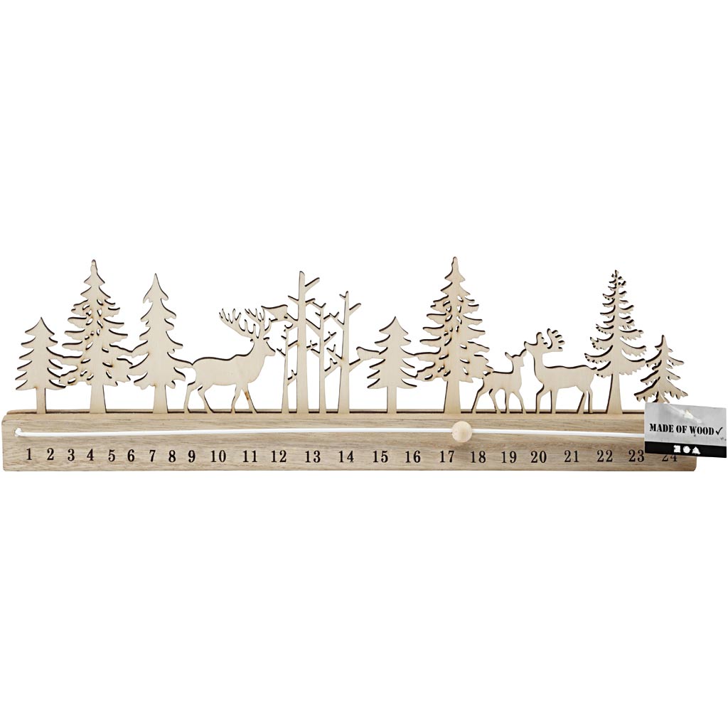 Dekorieren Sie Ihren eigenen Holz -Adventskalender