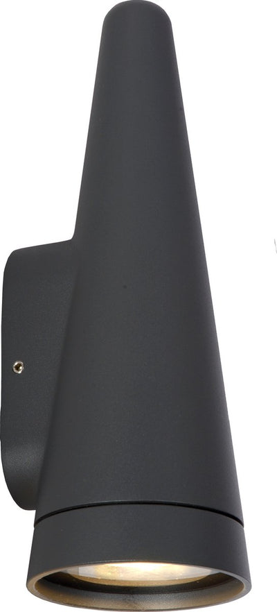 Lucide Wizard - Wandleuchte drinnen draußen - LED dimmbar - 1xGU10 - IP54 - Anthrazit