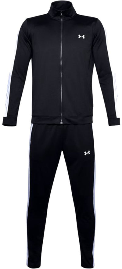 Under Armour UA Rival Knit Track Suit-BLK Herren-Trainingsanzug – Schwarz – Weiß