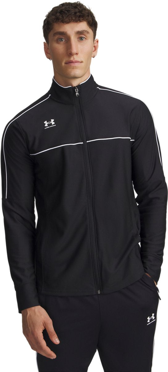 Under Armour M Challenger Track Jacket-Blk Herren Sportweste – Schwarz – Weiß
