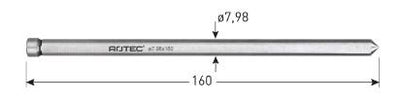 Rotec Zentrierstift ø7,98mm l=160mm