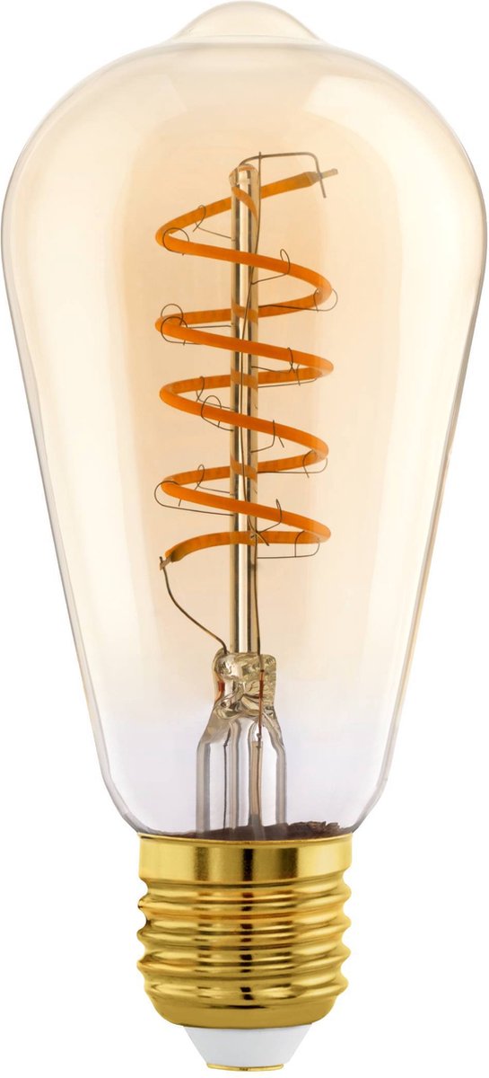 Eglo LED-Lampe - E27 - ø 6,4 cm - st64 - bernsteinfarben - 2000k - dimmbar