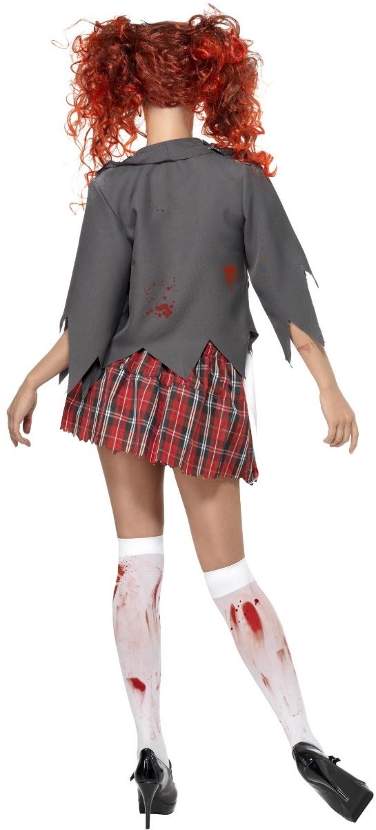 Vegaoo Zombie-Schulmädchen-Kostüm, Halloween-Outfit, Kostüm, Größe M