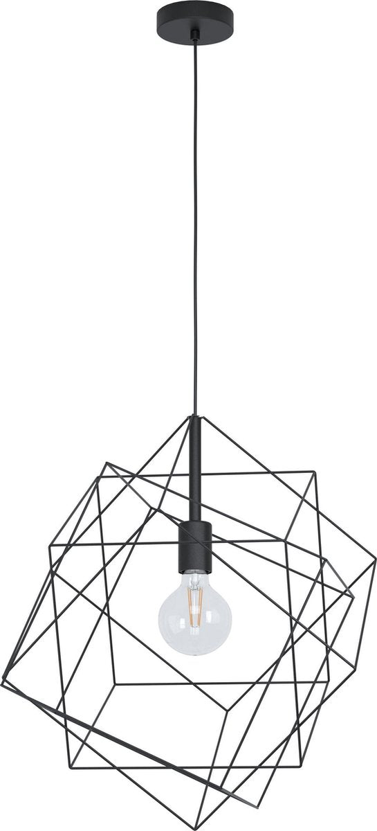 Eglo Straiton – Hängelampe – E27 – ø 51,5 cm – Industrie – Schwarz