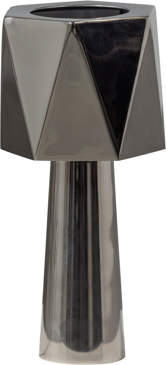 Woood Rea Tischlampe – Metall – Chrom – 38 x 16 x 16